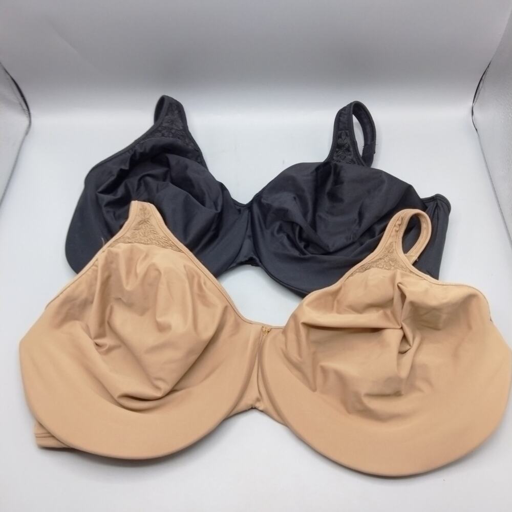 Bali bra 42DDD Passion for Comfort 3385 Minimizer Underwire Black Beige